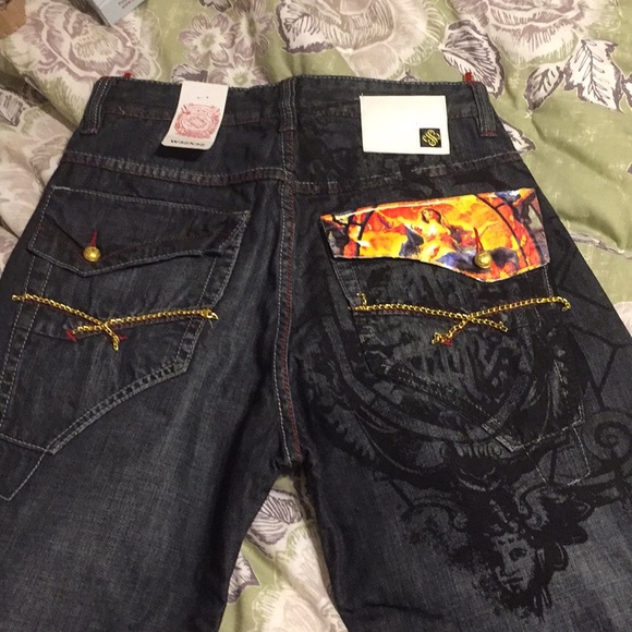 Blanco Label Men’s Dark-Washed Denim Jeans - Picture 2 of 2